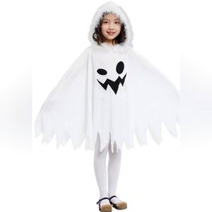 Halloween Brcus Kids White Ghost Cloak - size M (4-6 yo)